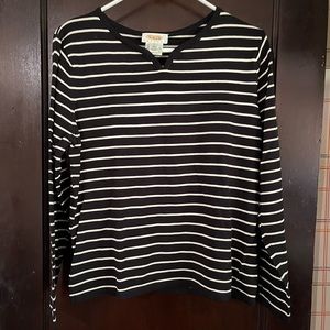 Navy and white stripped sweater